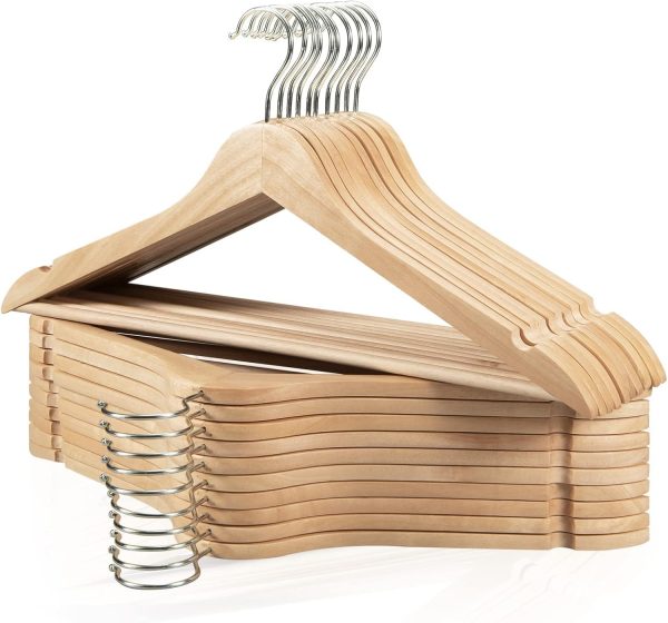 Natural Wood Swivel-Hook Hangers