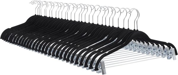 Velvet Non-Slip Clip Hangers